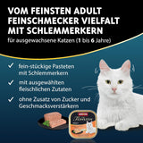 animonda Vom Feinsten Adult Gourmet Variety (32 x 100 g), getreidefreies und zuckerfreies Nassfutter für ausgewachsene Katzen mit einem unwiderstehlichen Gourmet-Kern.