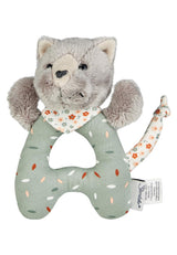 Lilly Cat Sterntaler Fangspielzeug – Motorikspielzeug zum Rasseln, Berühren und Spielen – Plüschspielzeug für Babys und Kinder mit Rassel als treuer Freund – Babyspielzeug aus weichem Stoff, Grau Bebe Naty Shop Toys Standardtitel