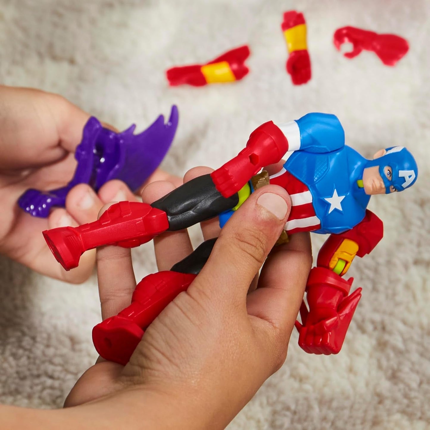 Mixmashers Marvel Captain America Avengers Mix-and-Match-Actionfiguren und Zubehör Actionfiguren Naty Shop