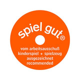 GRÜNSPECHT Bio-Beißring aus Naturkautschuk für zahnende Babys, massiert das Zahnfleisch, BPA-frei, weich, fördert die Feinmotorik, Dinosaurier-Muster (639-V1)