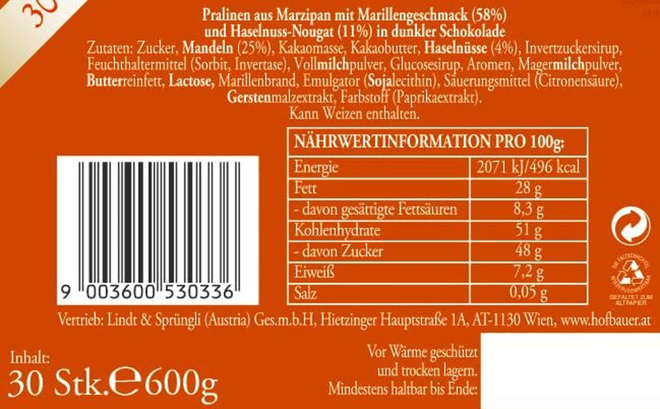 Hofbauer Wiener Sissikugeln Box 600g (30 Stk.)