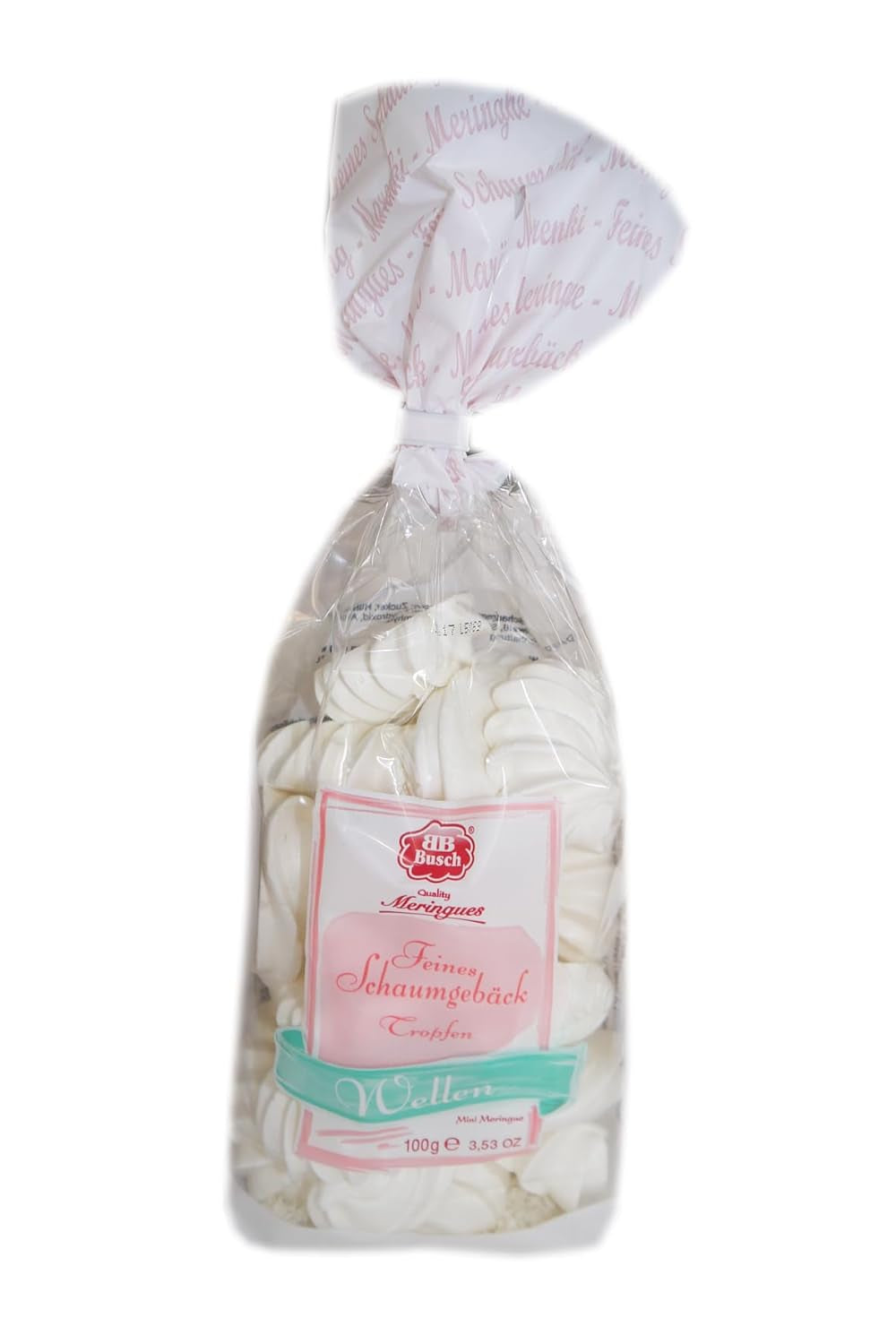 Feine weiße, gewellte Qualitäts-Marshmallows, 100 g