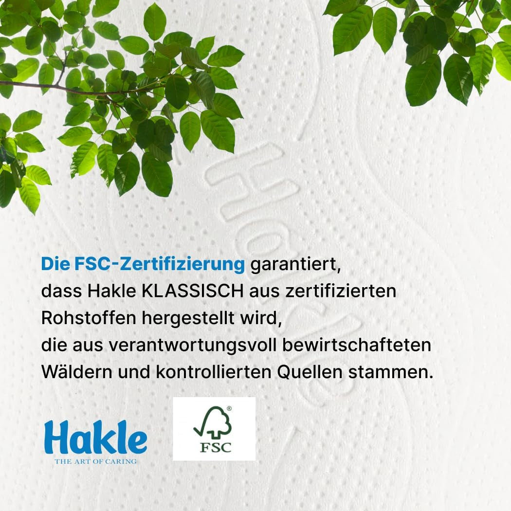 Hakle Traumweich Toilettenpapier – 16 Rollen, sanfte Reinigung für Wohlbefinden (2er Pack)