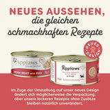 Applaws Premium natürliches Nassfutter für Katzen, Huhn mit Ente in Suppe, Dose 70 g (24 x 70 g)