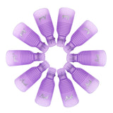 Hanyousheng Nagellackentferner Clips, Nagel Clips, 10 Stück Schwarz Nagelclips, Nagel Klammer, Nails Art ​Gel Cap, Soak Off Clip Cap UV Gel Poliermittel Entferner Wrap Nail Tool