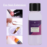 GZMAYUEN Poly-Nagelgleitlösung, 30 ml * 2 Nagelverlängerungsgel, flüssiges Poly-Verlängerungsgel – einfache DIY-Gleitlösung mit Pinsel