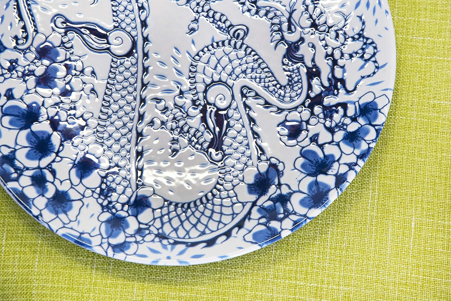 Excelsa Zen Geschirrset, 18-teilig, Keramik, Weiß und Blau