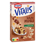 Dr. Oetker Vitalis Schokomüsli Classic: Frühstücksmüsli mit Vollmilch- und Zartbitterschokolade, 7er Pack (7 x 600g)
