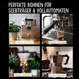 | Kaffeebohnen extra stark | Espresso 100 % Robusta | viel Koffein wenig Säure | 1000g ganze Kaffeebohnen | geigeint für Vollautomatik | mit Zufriedenheitsgarantie