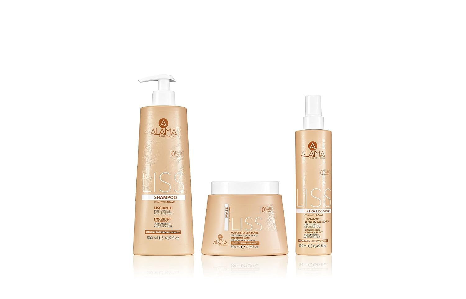 Alama Professional Alama Liss – Spray Lisciante Extra Liss Effetto Memoria Per Capelli Lisci, 250 ml Haarentwirrungsprodukte Naty Shop