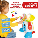 Chicco 00009820100000 Mi First Schlagzeug-Set mit Lichtern und Sounds, 3 Spielmodi, Musikinstrument mit Batterie für Kinder, mehrfarbig, groß, Jucarii Bebe Naty Shop