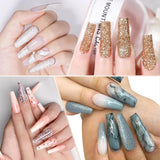 Extra lange transparente Kunstnägel, 240 Stück, halbe Abdeckung, Kunstnägel, quadratisch, gerade, Kunstnägel, französische Nagelverlängerungen für Nagelstudios und DIY-Nagelkunst