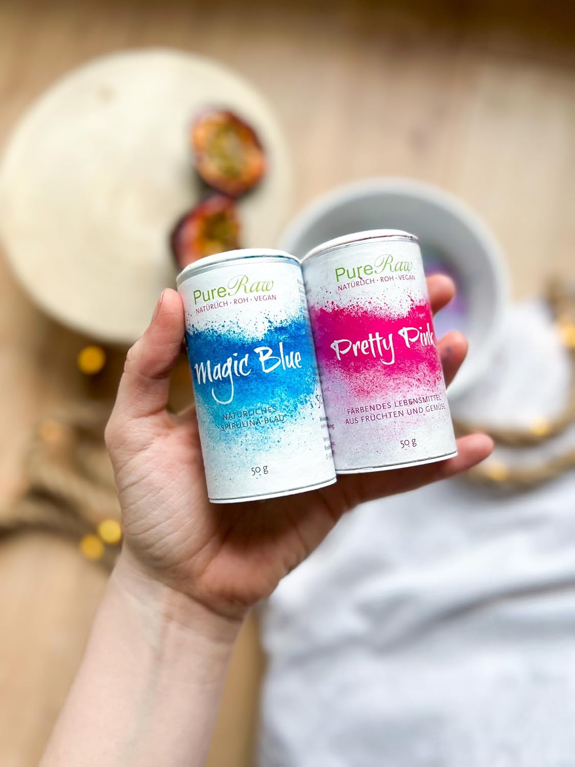 Pretty Pink Natürliche Lebensmittelfarbe Pulver Rosa (Roh Vegan) Pastel Rose Bis Intensiv Rosa-Rot - Essbare Farbe Für Lebensmittel Aus Früchte Und Gemüse - Natürliche Lebensmittelfarbe | Pureraw 5G Naty Shop