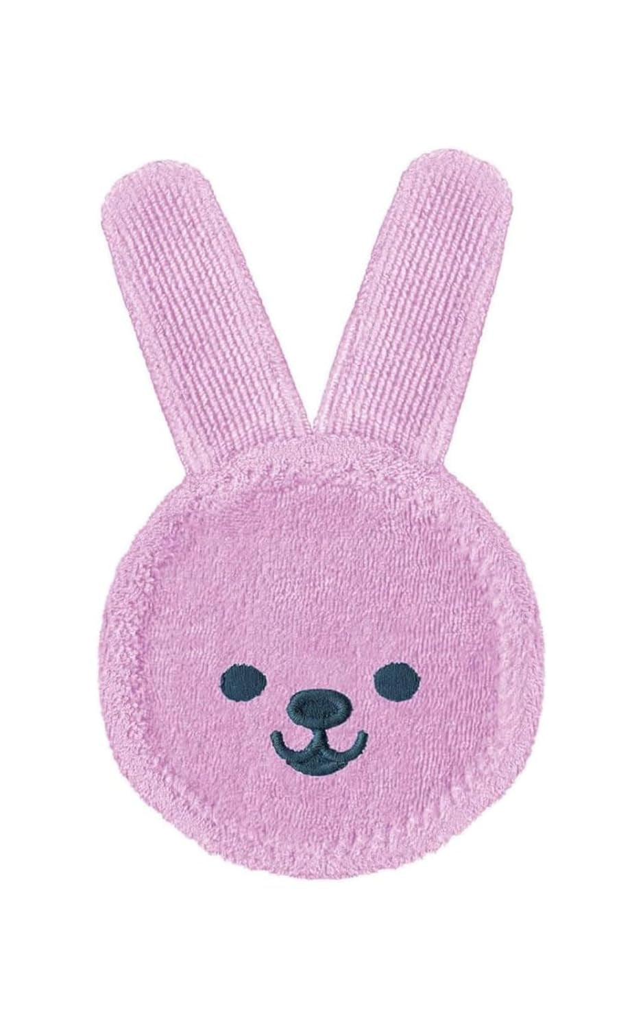 MAM Kaninchen-Beißring, Mikrofaser-Mundpflegehandschuh, 0+ Monate, Rosa