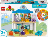 LEGO DUPLO Town Erster Arztbesuch, Bauspielzeug, Spielset zur Förderung der Feinmotorik, Geschenk für Kleinkinder ab 2 Jahren, Lernspielzeug, Krankenhaus-Rollenspiel 10449 Bausets Besuche den LEGO-Store