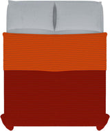 Orange/Rost-Mikrofaser-Sommersteppdecke für Doppelbett 250 x 250 cm Steppdecken und Steppdecken Naty Shop
