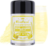 Kicofood, essbarer Glitzer, 5 Gramm, verschiedene Farben Glitzer Naty Shop Schillerndes Gold