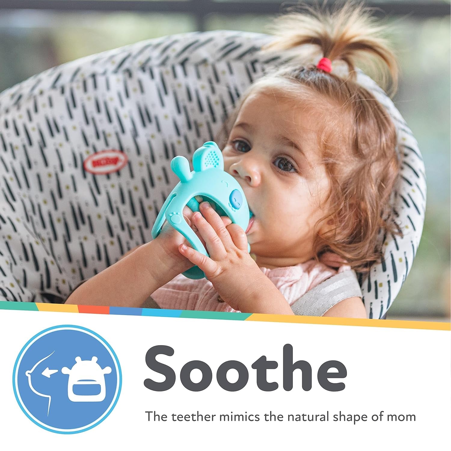 Nuby – Silikon-Zahnhandschuh, BPA-frei, Blue Koala, ab 3 Monaten