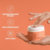 Wella Professionals Invigo Nutri Enrich – Feuchtigkeitspflege für strapaziertes Haar – Spülung, Maske und Conditioner mit Vitamin E, Panthenol und Mandeln – gegen Frizz und für lebendige Locken Naty Shop Haarmaske