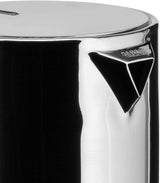 Alessi 9090/6 Espresso mit 6 Tassen für Induktion, Edelstahl, Silber, 15,5 x 13,5 x 27 cm