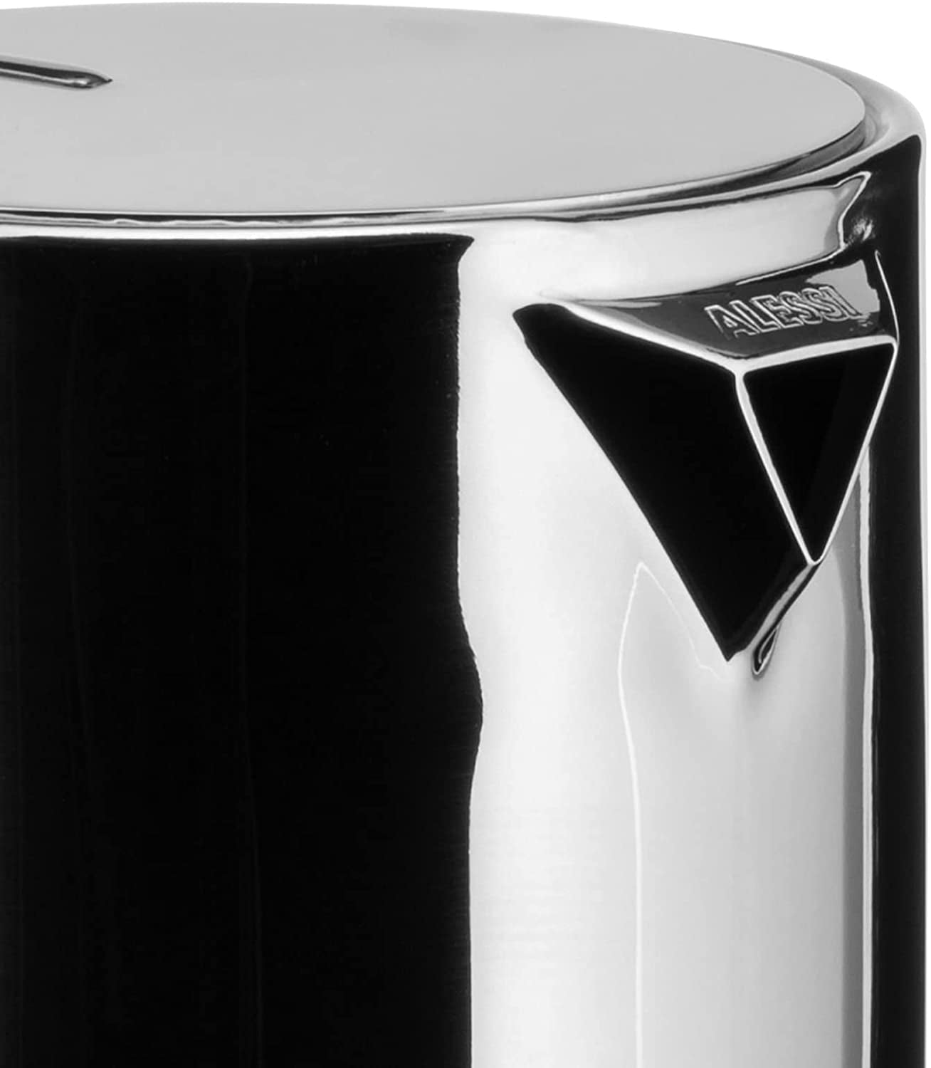 Alessi 9090/6 Espresso mit 6 Tassen für Induktion, Edelstahl, Silber, 15,5 x 13,5 x 27 cm