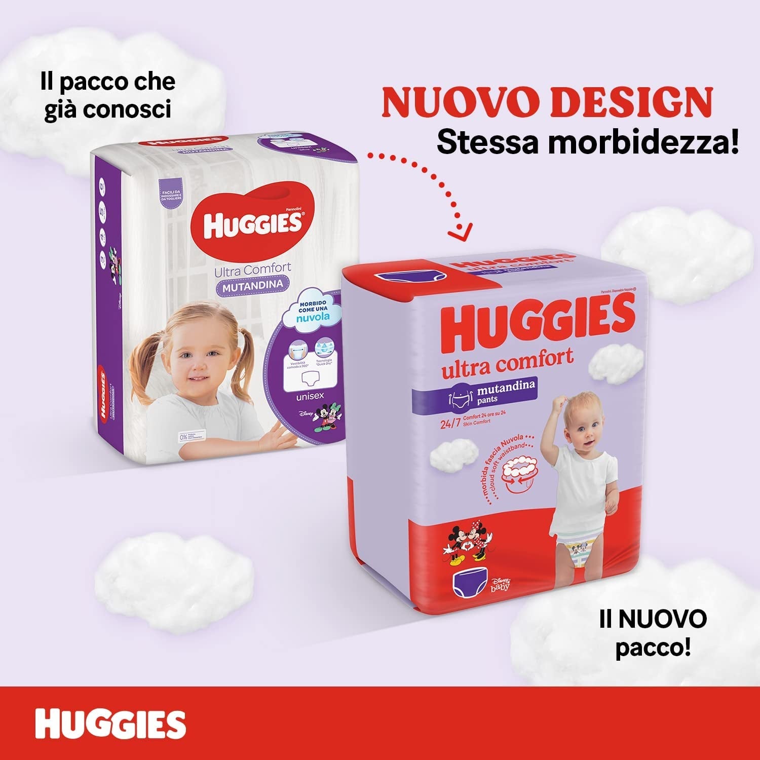 Huggies Ultra Comfort Windeln, Größe 4 (9–14 kg), Packung mit 72 Windeln