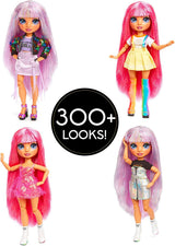 Rainbow High 571049 Fashion Studio – Exklusive Puppe mit Kleidung, Accessoires und 2 glänzenden Perücken – Kreieren Sie über 300 Outfits!