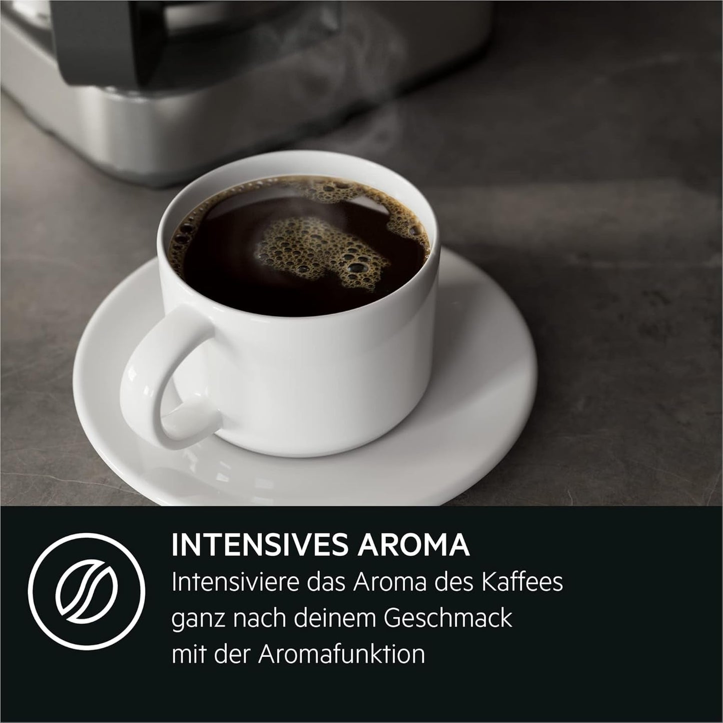 AEG Deli 5 Espressomaschine, 1,5 l, programmierbarer Timer, Warmhaltefunktion, Sicherheitsstopp, Wasserstandsanzeige, optimale Dosierung, Anti-Tropf-Funktion, Edelstahl, CM5-1-6ST