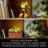 LEGO Icons Transformers Bumblebee, Roboter-Actionfigur zum Sammeln für Erwachsene, Filmbauset für Science-Fiction-Fans, kann in ein Auto verwandelt werden, Abenteuerspielzeug 10338 Bausätze Besuchen Sie den LEGO-Store