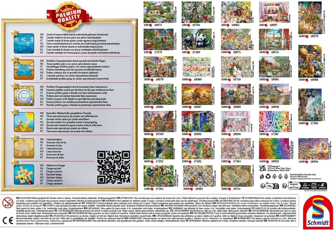 Schmidt Spiele 58390 Hunde-Selfie, Puzzle 500 Teile Puzzle Naty Shop