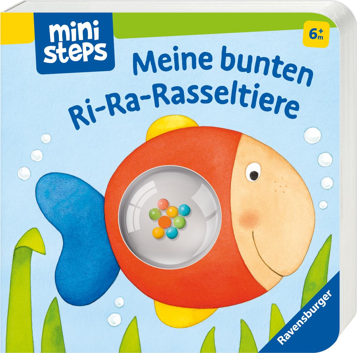 Meine bunten Ri-Ra-Glockentiere – 6 Monate Babyglockenbuch, Babybuch, Spielbuch: 6 Monate Babyspielzeug Naty Shop-Buch