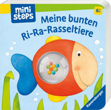 Meine bunten Ri-Ra-Glockentiere – 6 Monate Babyglockenbuch, Babybuch, Spielbuch: 6 Monate Babyspielzeug Naty Shop-Buch