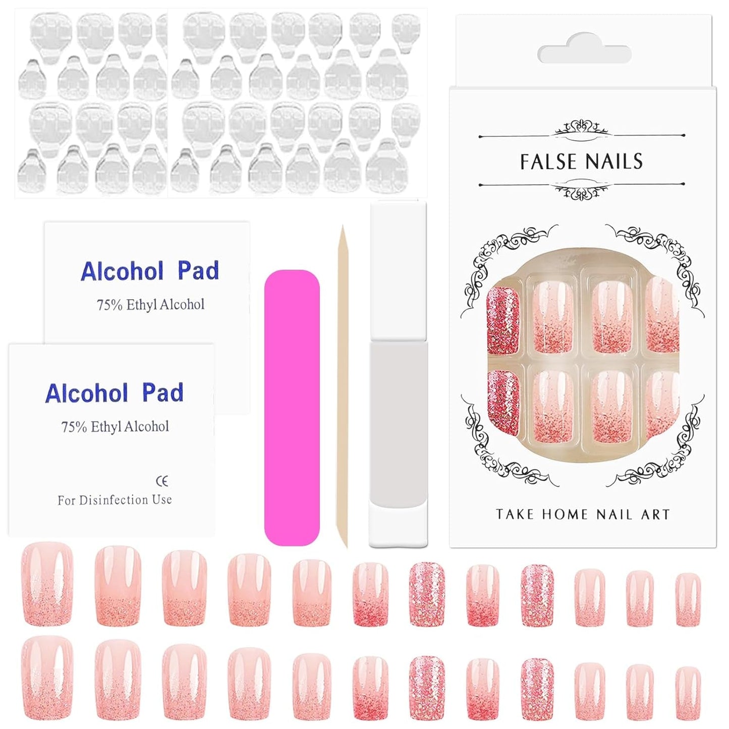 12 Stück French Tip Nagelsticker Selbstklebend Bunte French Nails Schablone Nagelaufkleber Nail Art Sticker Nageldesign DIY Nägel Zubehör(12 Farben)