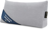 Federkissen, Rückenkissen, Samtkissen, Breite 70 cm – Lesekissen für Bett, Sofa und Sofa, großes Sofakissen, Wandkissen, Sofakissen, Lesekissen, Rückenstützkissen, hellgrau