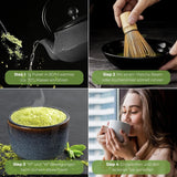 Uniqo Matcha-Teepulver 200 g in nachfüllbarer ökologischer Verpackung
