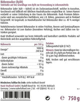 Raab Vitalfood Premium Birkenzucker, Xylit, Vegan, 1:1 Zucker-Alternative, Süßungsmittel, Zahnfreundlich, Vorratspack, 750 G Süßstoffe Naty Shop