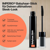 IMPERIO Hair Finishing Stick für Babyhaar – Premium-Mascara für Babyhaar, um feines und kaputtes Haar zu bändigen – 12 ml Transparente Haarfarbe Naty Shop