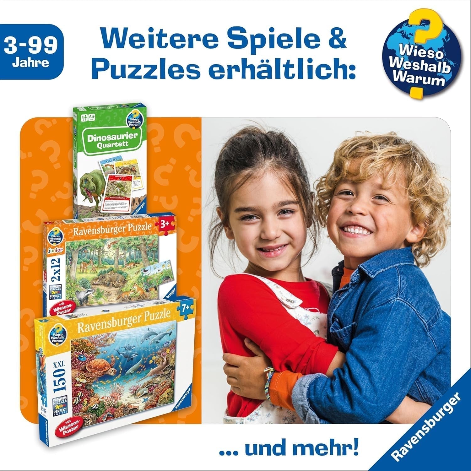 Ravensburger Kinderpuzzle 13411 - Meeresbewohner am Korallenriff - Warum? Warum? Warum? Puzzle 150 Teile XXL + Wissensposter, für Kinder ab 7 Jahren Puzzle Naty Shop
