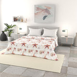 Italienische Bettwäsche Basic Sommerdecke, bedruckte Mikrofaser, 250 x 240 cm, Kreis Steppdecken und Steppdecken Naty Shop Seestern 250 x 240 cm