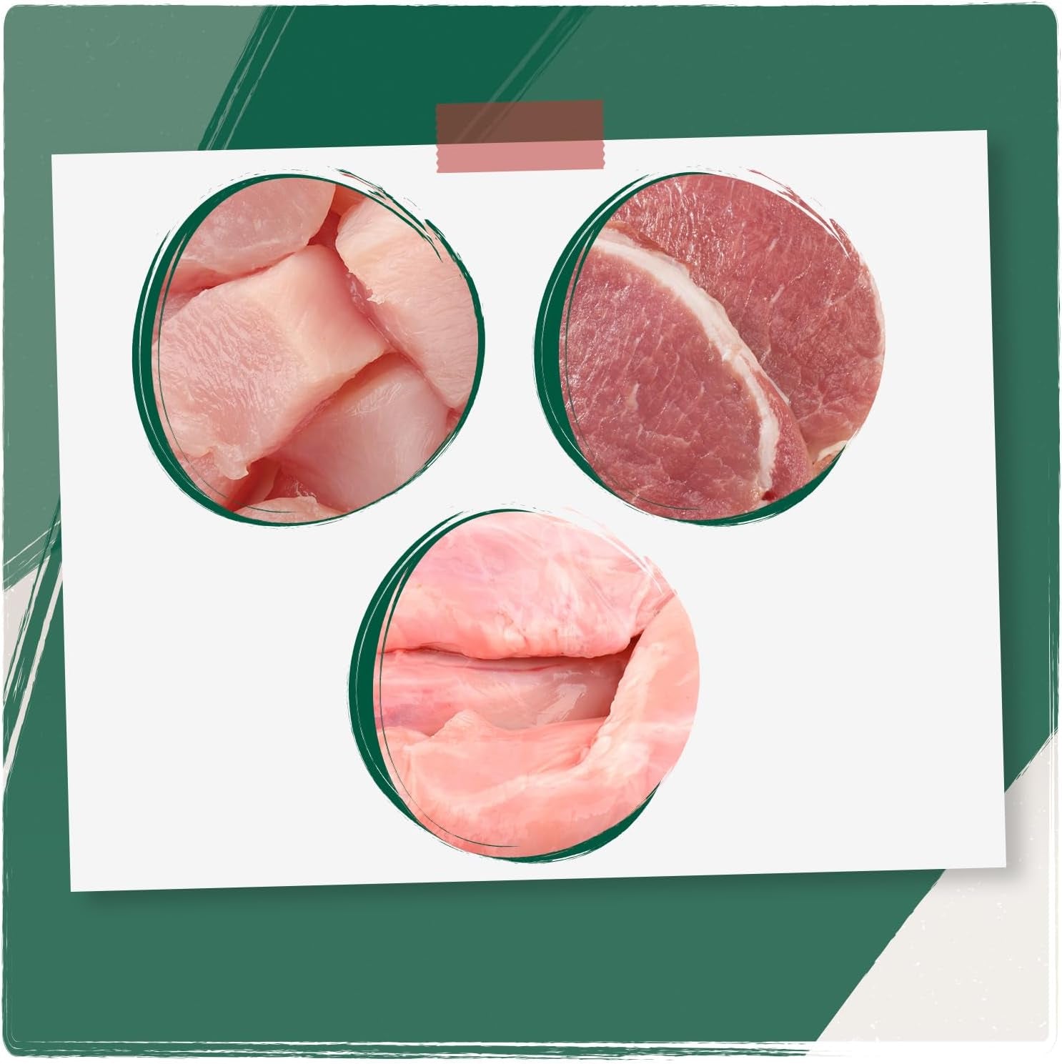 Venandi Animal - Premium Nassfutter für Katzen, Probierpakett I, Huhn, Pute, RInd, 6 x 200 g (6er Pack), getreidefrei und naturbelassen