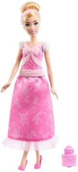 Mattel Disney Princess Toys Cinderella-Modepuppe mit 2 Outfits, 9 Accessoires, 2 Oberteilen mit Clips und 2 Röcken. 2-in-1-Geschichten, inspiriert vom Disney-Film JCR95