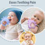 akolik Baby-Beißring, 0 3 6 9 Monate, Beißring, Spielzeug und Hilfsmittel, BPA-frei, Baby-Beißring, Zahnungshandschuhe, lebensmittelecht, Geschenke für Neugeborene