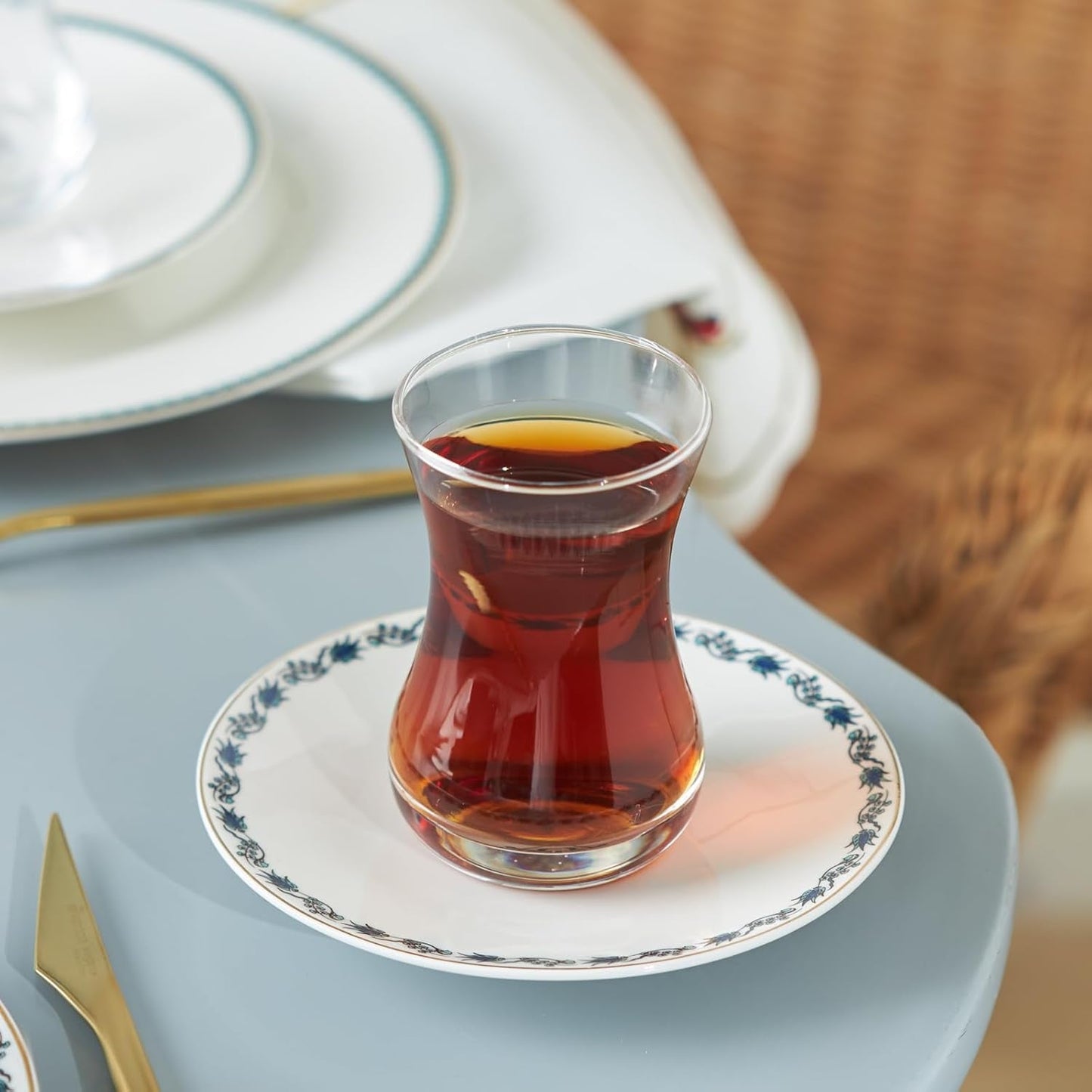 Karaca İznik Dessert-Set für 6 Personen, 18-teilig – elegantes Geschirr für köstliche Desserts