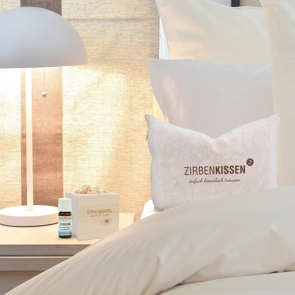 Swiss stone pine family Swiss stone pine pillow Simply heavenly dreaming 30X20 cm, wood, natural, 1 piece (1 pack) Naty Shop standard pillows