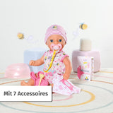 Baby Born Lena Babypuppe (Mädchen) – 36 cm – 7 Funktionen, inklusive Zubehör und Matratze – Funktioniert komplett ohne Batterien – Geeignet für Kleinkinder ab 1 Jahr