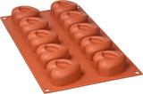 Silikomart 20.036.00.0060 SF 036, Küchenherz Naty Shop M (48 x 54 mm, Tiefe 27 mm. Volumen: 10 x 45 ml) 10 x Herzen mit Einkerbung