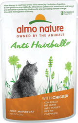 Almo Nature Functional – Anti-Haarballen – Nassfutter für erwachsene und ausgewachsene Katzen – mit Welpen – Bekämpft die Bildung von Haarballen – 70 g (30 Stück)