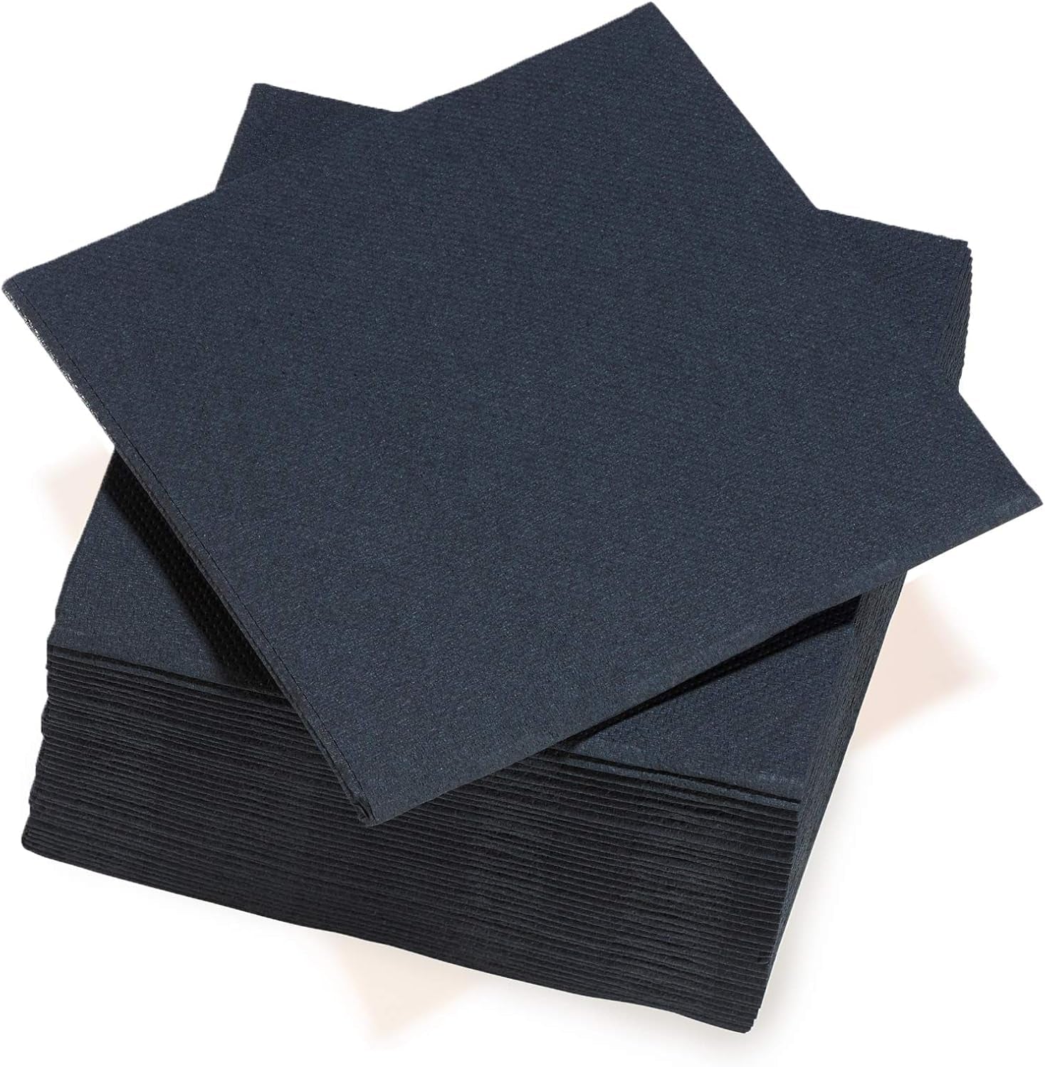 - Tex Touch Papierservietten - Schwarz - Fsc®-zertifizierte Servietten - Recycelbar und biologisch abbaubar - Set mit 40 großen schwarzen Servietten 38 x 38 cm