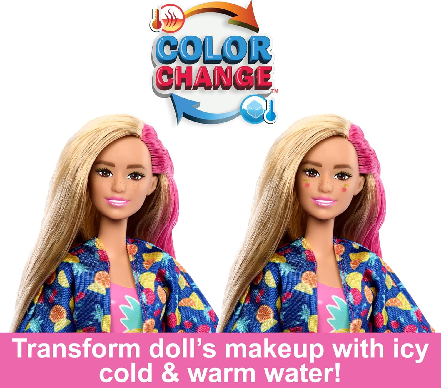 BARBIE Pop Reveal Rise & Surprise Geschenkset – 15+ Überraschungen, darunter 1 Barbie-Puppe, Strandzubehör für spielerischen und fruchtigen Spaß für Kinder ab 3 Jahren, 57 HRK