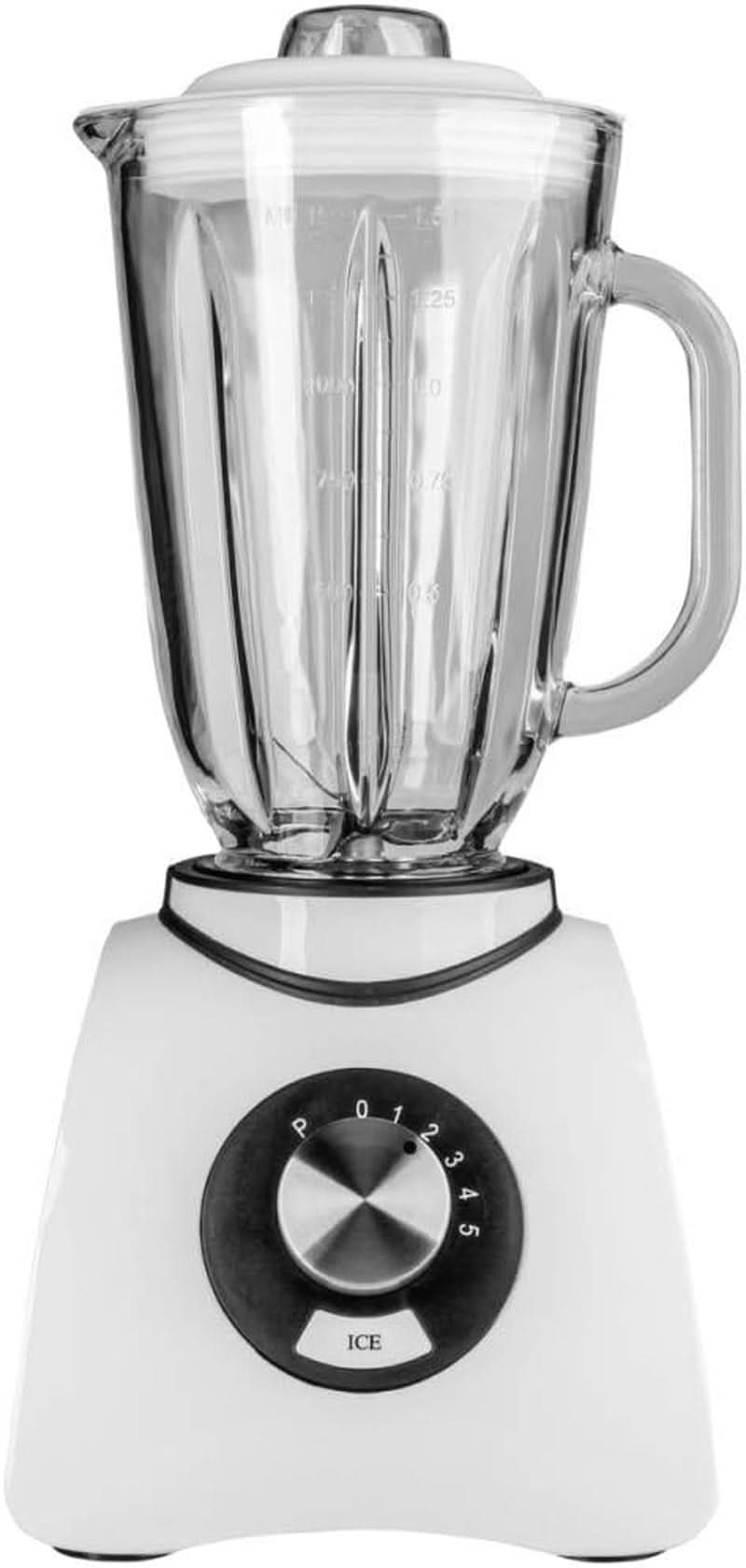 Gastroback 40898 Vital Basic, Mit integrierter Ice-Crush-Funktion, Leistungsstarker 600-Watt-Motormixer, Kunststoff, 1,5 Liter, Weiß Kitchen Naty Shop